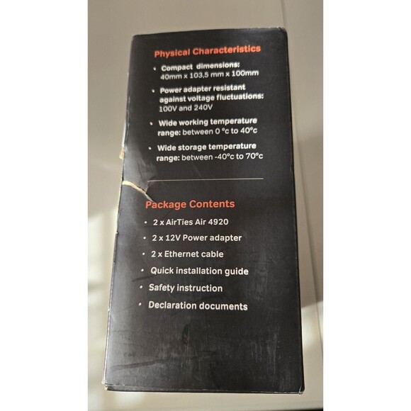 AirTies Dual 4920 SMART MESH ACCESS POINT 11ac Wi-Fi Dual Band NEW! PC Apple - Picture 2 of 4